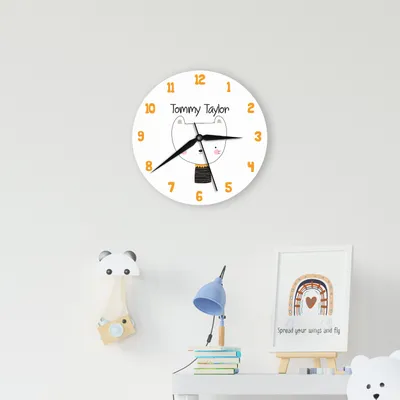 Personalized Cat Designed Wall Clock