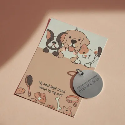 Personalized Cat ID Tag for Cat Lovers