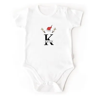 Personalized Christmas Design Baby Bodysuit