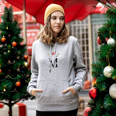 Personalized Christmas Design Hooded Sweatshirt