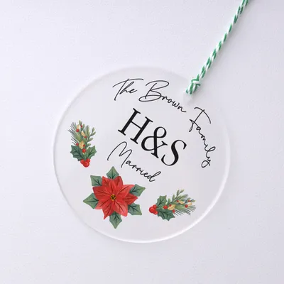 Personalized Christmas Ornament with Letters