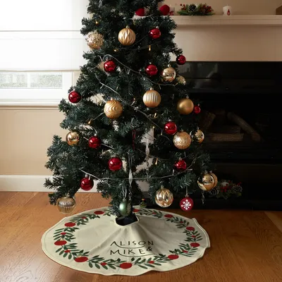 Personalized Christmas Tree Skirt with Names