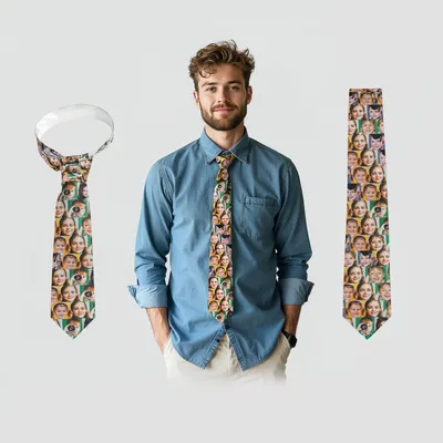 Personalized Collage Photo Tie