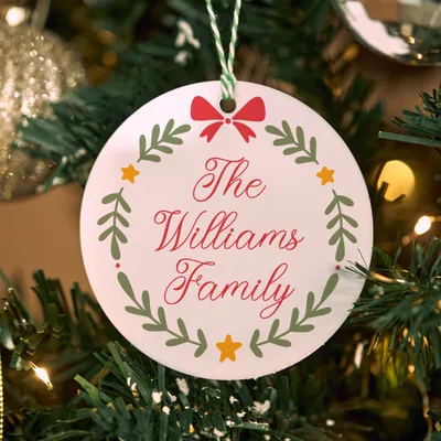 Personalized Family Christmas Ornament