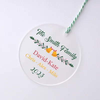 Personalized Family Christmas Ornament