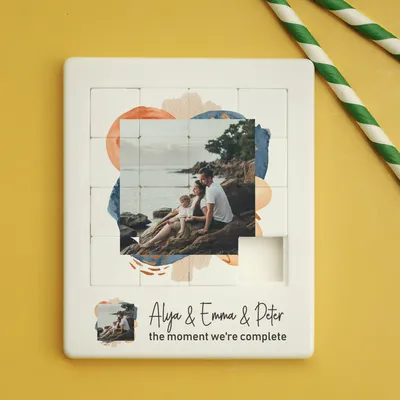 Personalized Family Photo Sliding Puzzle Gift