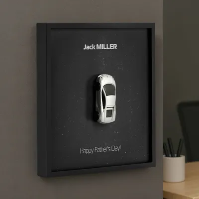 Personalized Father's Day Decorative Car Frame Gift