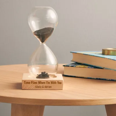 Personalized Magnetic Hourglass with Message