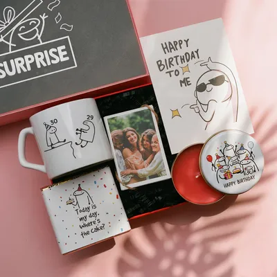Personalized Funny Birthday Gift Box with Photo
