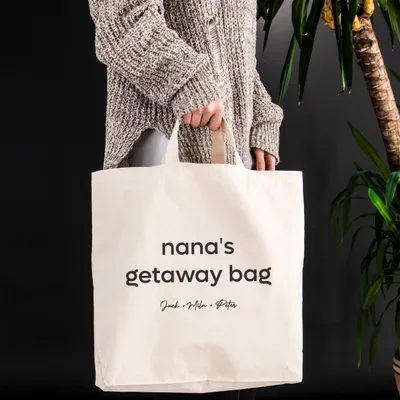 Personalized Grandma Tote Bag for Shopping