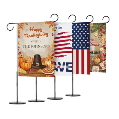 Personalized Holiday Garden Flag