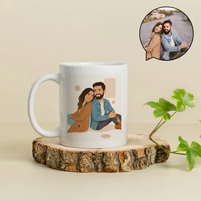 Personalized Illustration Photo Mug