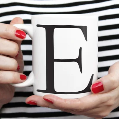 Personalized Initial Written Mug