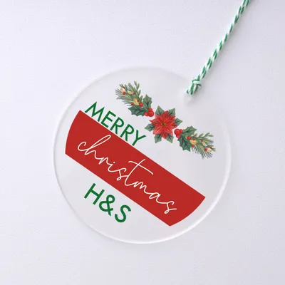 Personalized Initials Christmas Ornaments