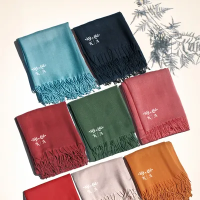 Personalized Initials Scarf for Valentine's Day Gift