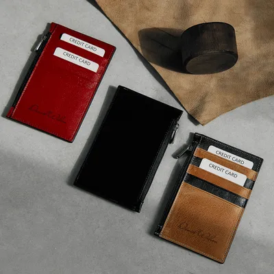Personalized Leather Card Holder for Men