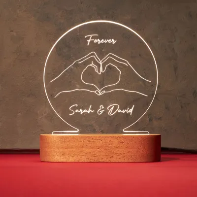 Personalized Led Lamp for Couples