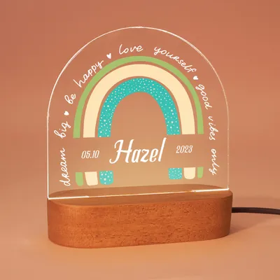 Personalized Led Light with Be Happy Love Yourself Theme