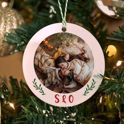 Personalized Letter Christmas Ornament