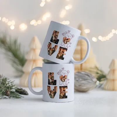 Personalized Love Photo Coffee Mug for Couples