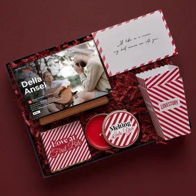 Personalised Love Story Date Night Gift Box