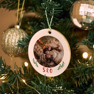 Personalized MDF Tree Ornament Photo Printed