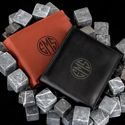 Personalized Monogram Design Real Leather Wallet