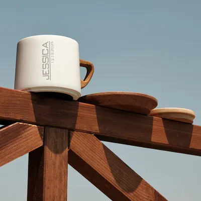 Personalized Name and Date 8.5 oz Thermos Mug