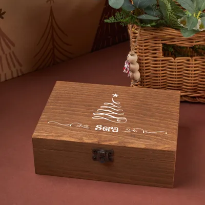 Personalized New Year's Eve Keepsake Wood Box