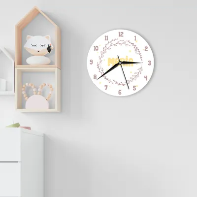 Personalized Nursery Room Wall Clock