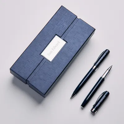 Personalized Pen Set with Custom Box for Men