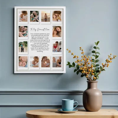 Personalized Photo Frame Gift for Mom with Polaroid Design