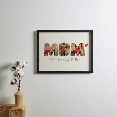 Personalized Photo Message Frame for Mom 12x16