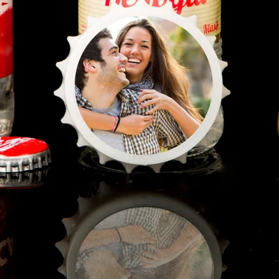 Personalized Photo Printed Bottle Opener Magnet