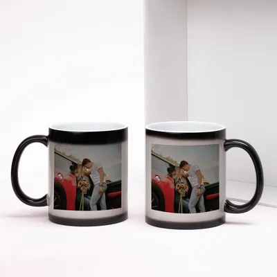 Personalized Photo Printed Magic Cup Set of 2