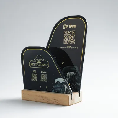 Personalized QR Code Restaurant Napkin Holder