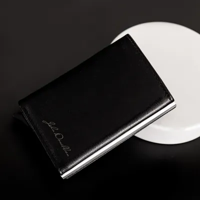 Personalized Signature Design Genuine Leather Wallet