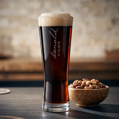 Personalised Engraved Prague Beer Glass for Any Occasion