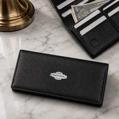 Personalised Silver Embossed Wallet for Travellers