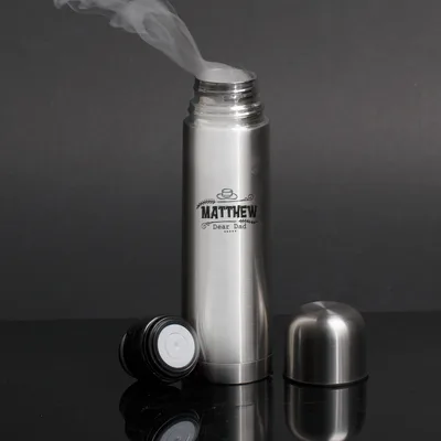 Personalized Stainless Steel Thermos Gift for Dad