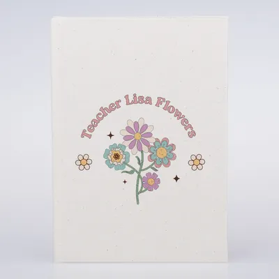 Personalized Teacher's Day Canvas Notebook for Her