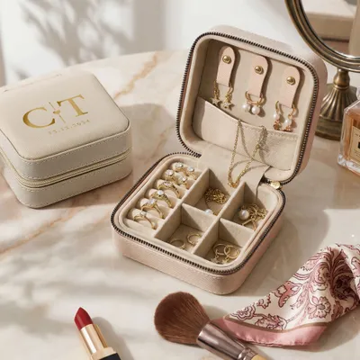 Personalised Travel Jewellery Case for Women