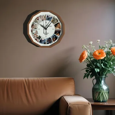 Personalized Wall Clock with Custom Photos