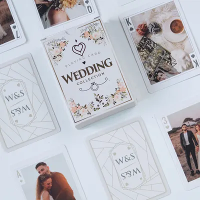 Personalized Wedding Photo Playing Cards Gift