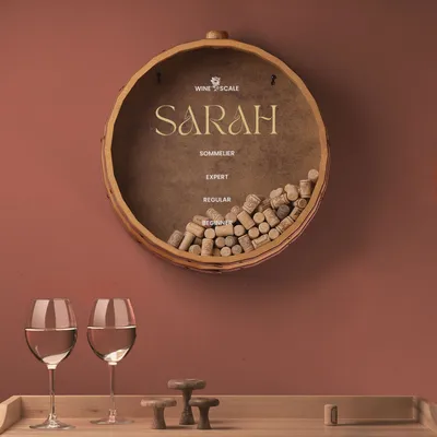 Personalized Wine Cork Scale Keepsake Box