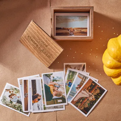 Personalized Wooden Photo Storage Box