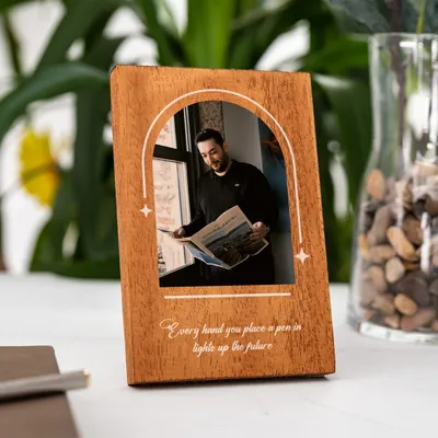 Personalized Wooden Teacher's Day Photo Frame