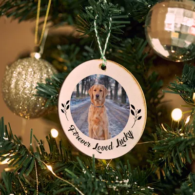 Pet Consept Personalised Photo Printed MDF Tree Ornament