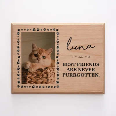 Pet Memorial Wooden Photo Frame