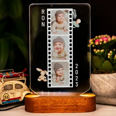 Photo Collage Personalized Baby Night Light